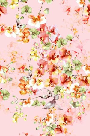 花朵印花花型图片