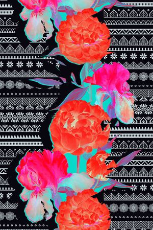pattern印花花型图片