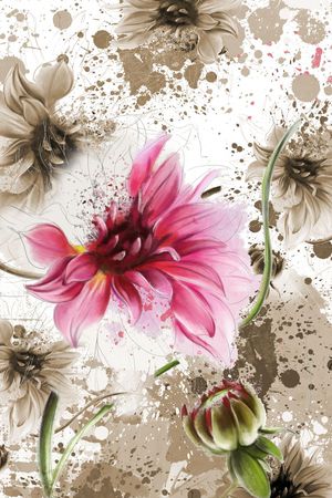 flower印花花型图片