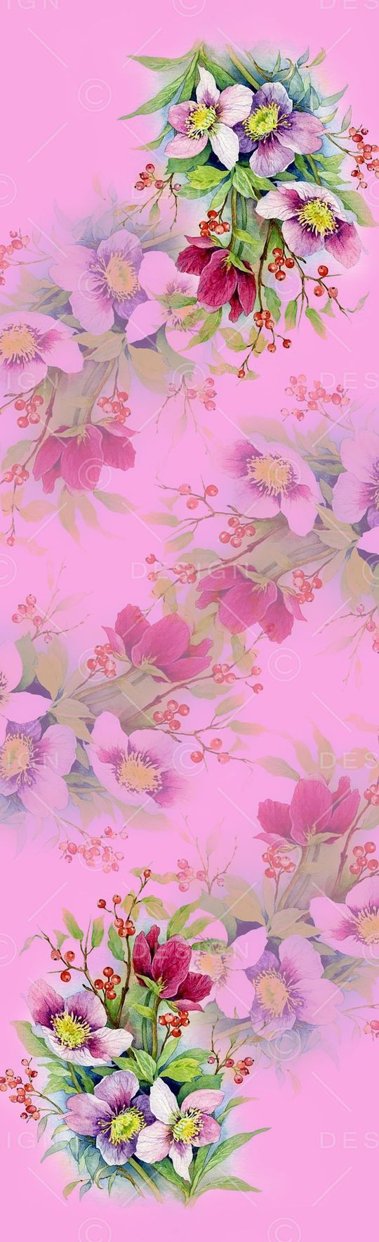 围巾印花花型图片
