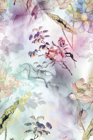 乱花印花花型图片
