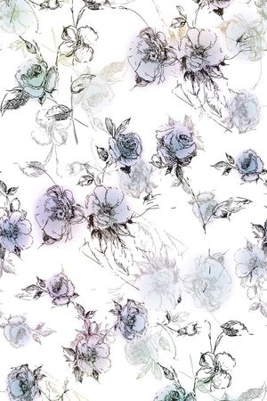 乱花印花花型图片