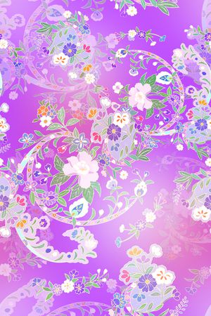 乱花印花花型图片