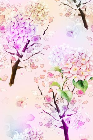 大花印花花型图片