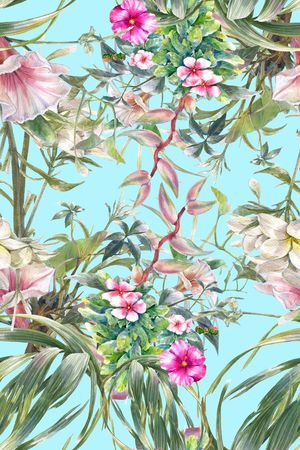 手绘印花花型图片