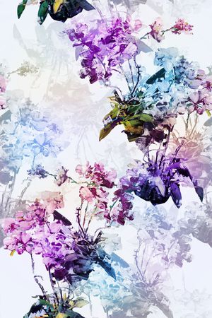 小碎花印花花型图片