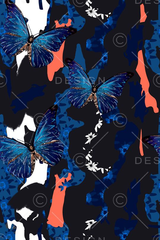 迷彩印花花型图片