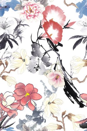 中国风印花花型图片