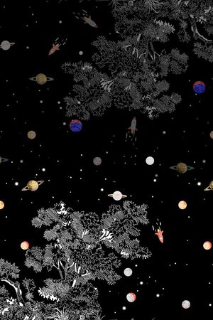 星空印花花型图片
