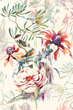 手绘印花花型图片
