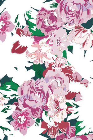 花瓣印花花型图片