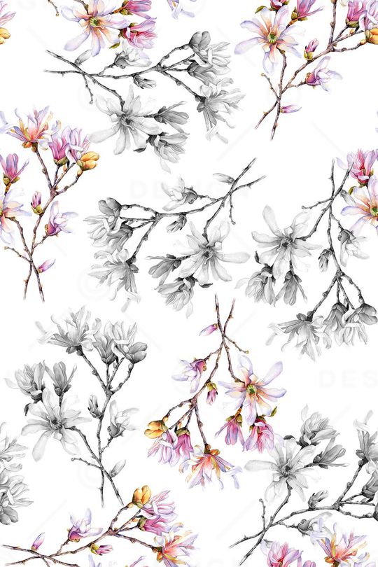 大花印花花型图片