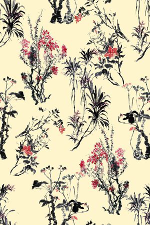 花卉印花花型图片