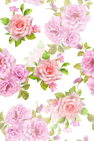 花卉印花花型图片
