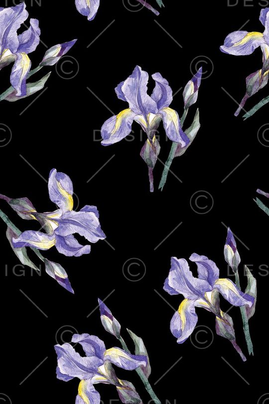 手绘印花花型图片