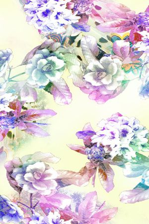 乱花印花花型图片