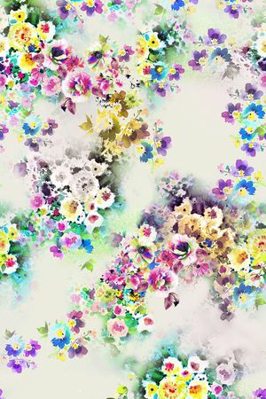 乱花印花花型图片