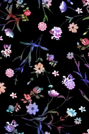 手绘印花花型图片