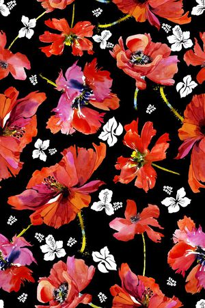 油画印花花型图片