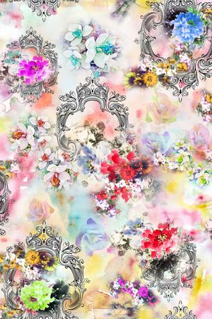 花卉印花花型图片