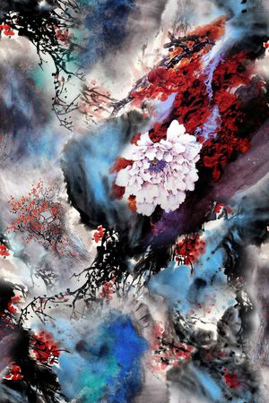 中国风印花花型图片