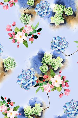 花卉印花花型图片