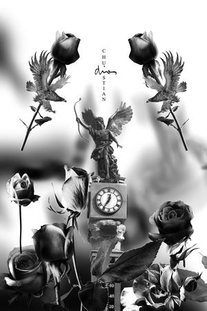 时尚潮牌男装印花花型图片