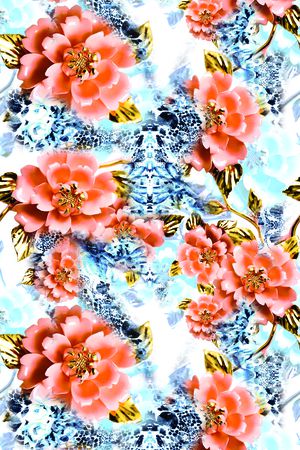 流行时尚抽象印花花型图片
