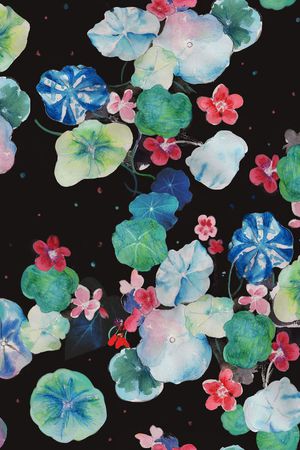 手绘印花花型图片