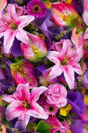 康乃馨印花花型图片
