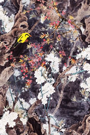 梅花印花花型图片