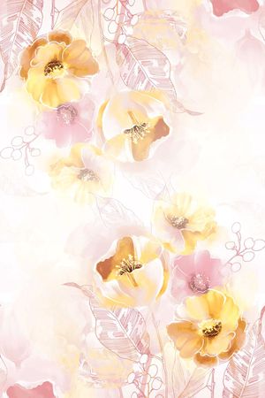 虞美人印花花型图片