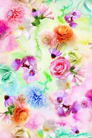 3D花卉印花花型图片