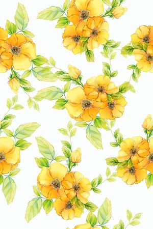 花卉印花花型图片
