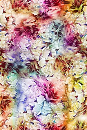 花卉印花花型图片