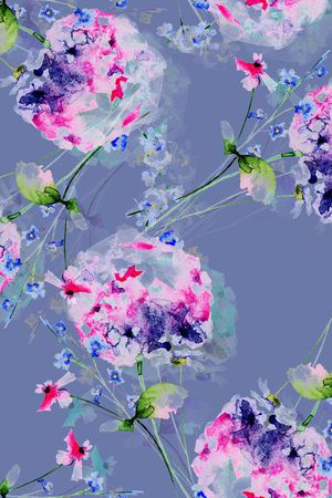 手绘印花花型图片