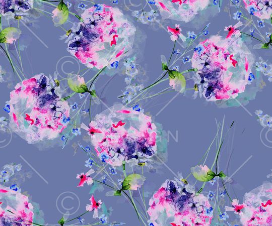 手绘印花花型图片