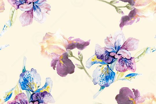 手绘印花花型图片