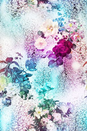 花朵印花花型图片