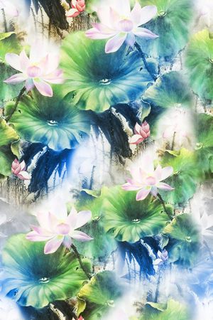 花卉印花花型图片