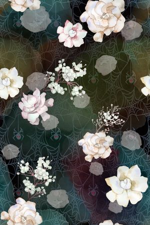 花瓣印花花型图片