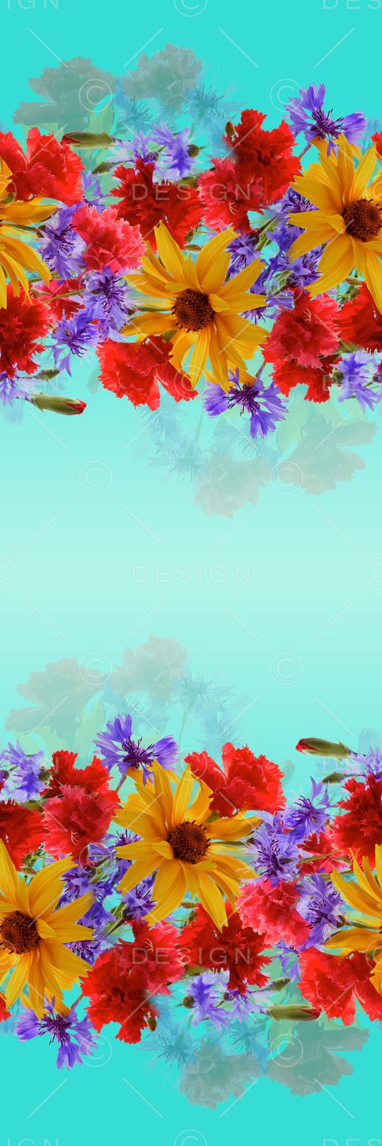 真花印花花型图片