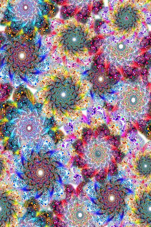 抽象印花花型图片