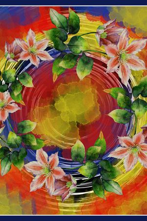 花卉印花花型图片