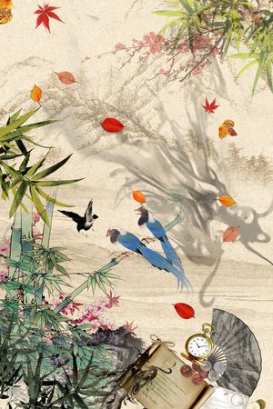 定位中国风印花花型图片