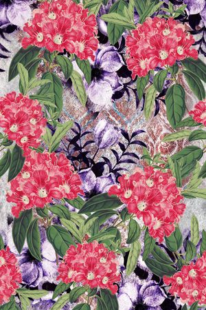 乱花印花花型图片