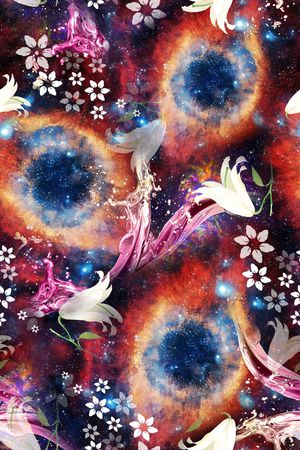 星空印花花型图片