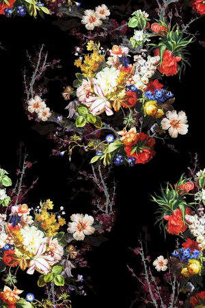 花朵印花花型图片