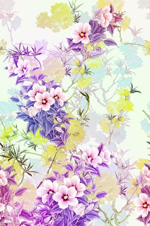 花朵印花花型图片
