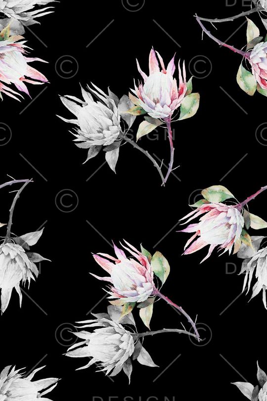 手绘印花花型图片